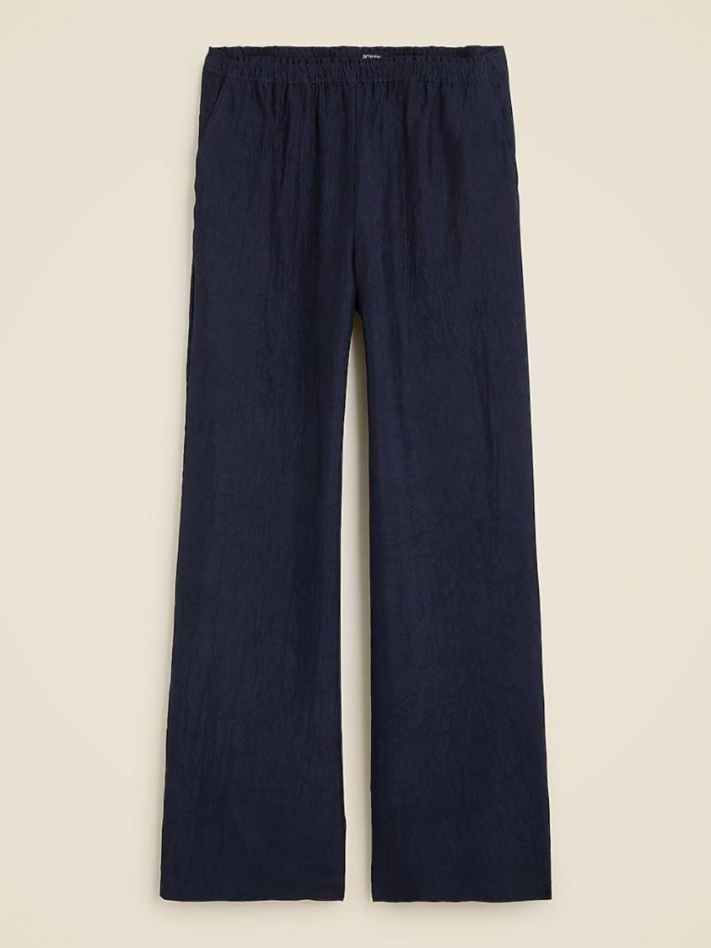 J Crew Stratus pant in textured satin navy sz Small NWOT